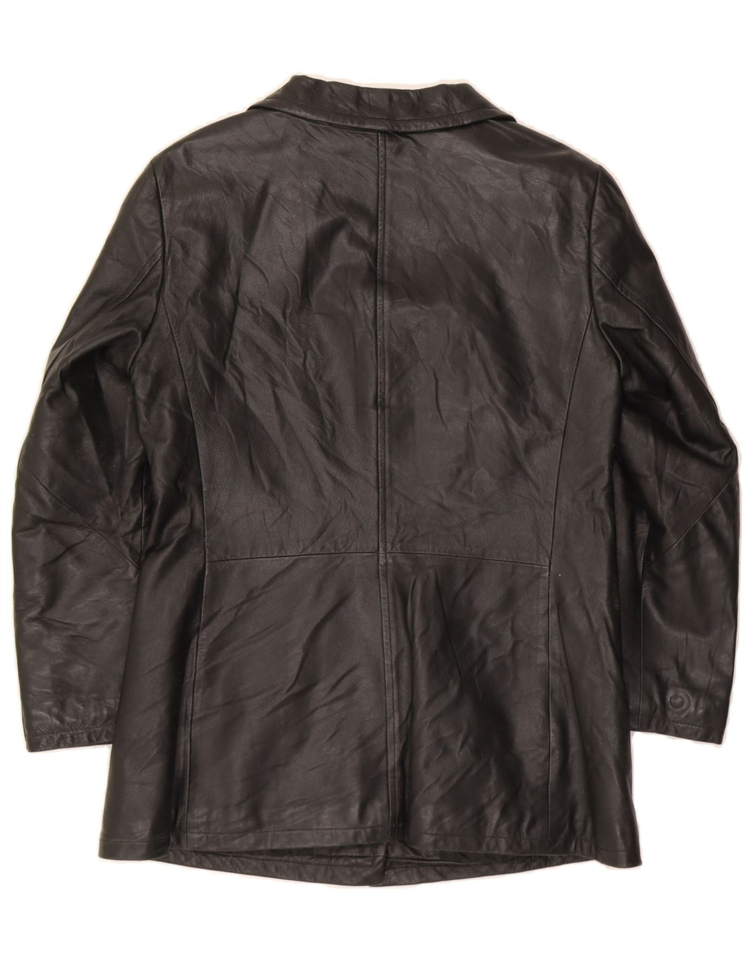 EFFEGI Womens Leather Jacket IT 44 Medium Black Leather Vintage Effegi and Second-Hand Effegi from Messina Hembry 