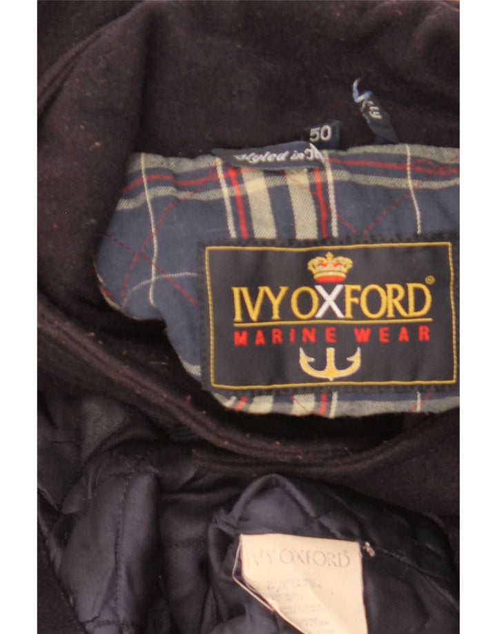 Ivy Oxford Herre Overfrakke IT 50 Stor Marineblå Uld