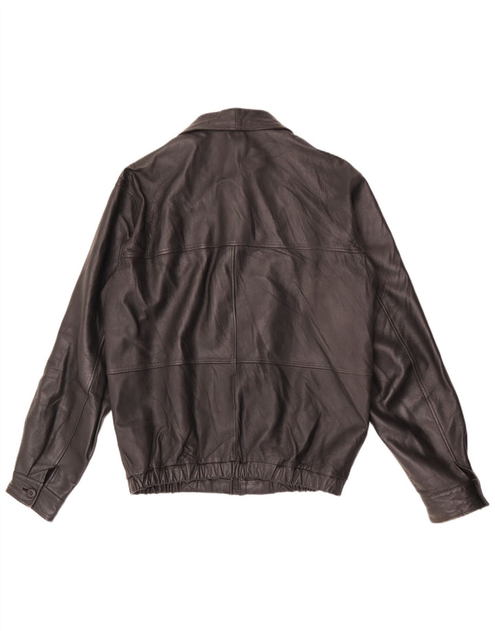 Scout Herre Læderjakke UK 38 Medium Sort Læder