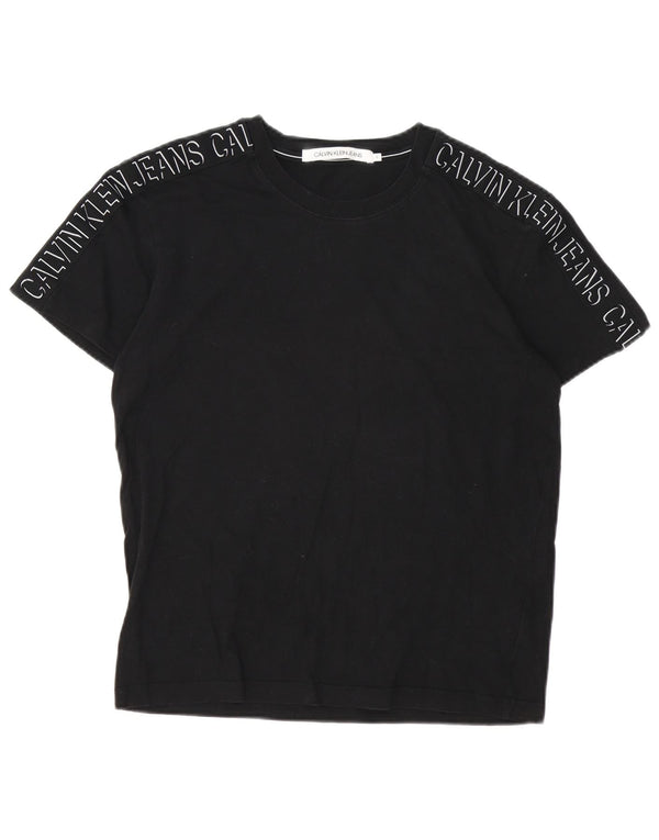 Calvin Klein Jeans Herre grafisk T-shirt Top Lille Sort