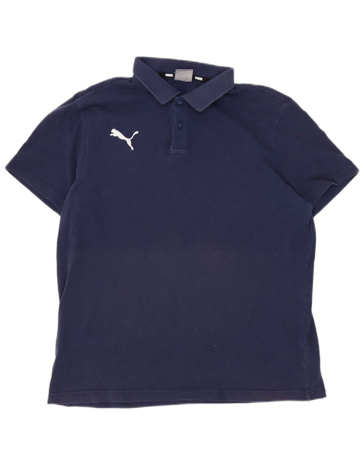 Puma herre poloshirt Stor marineblå bomuld