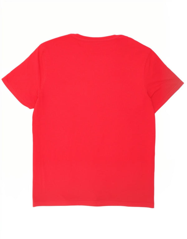 Tommy Hilfiger Herre Grafisk T-Shirt Top XL Rød