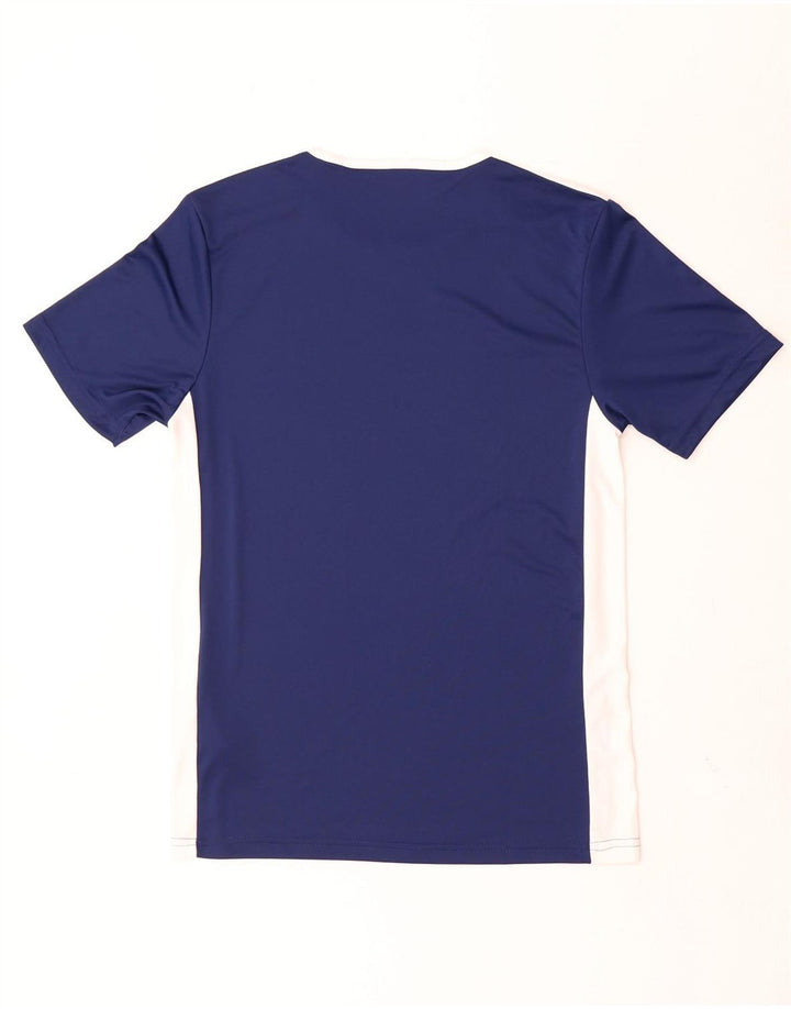 Adidas Aeroready T-Shirt Top Small Navy Blue Colourblock Polyester til mænd