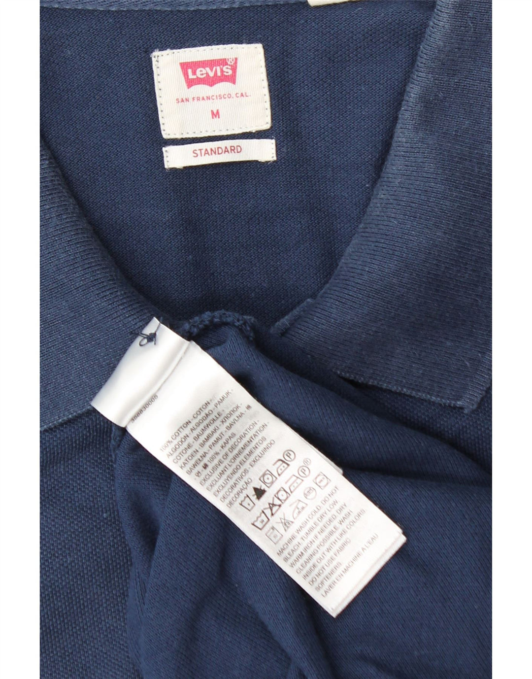 Levi's Standard poloshirt til mænd Medium marineblå bomuld