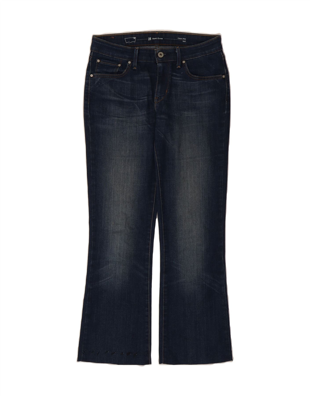 LEVI'S Womens Demi Curve Classic Rise Bootcut Jeans W28 L27 Navy Blue Vintage Levi's and Second-Hand Levi's from Messina Hembry 