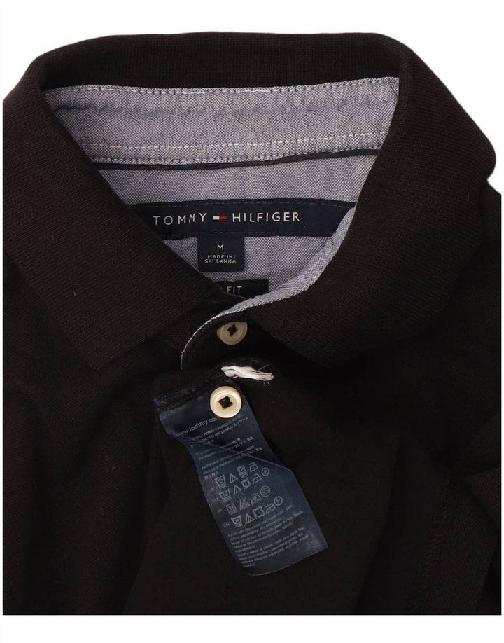 Tommy Hilfiger Herre poloshirt Medium Sort Bomuld