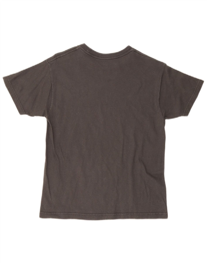 HURLEY Dame Classic Fit Grafisk T-shirt Top UK 18 Medium Grey Bomuld