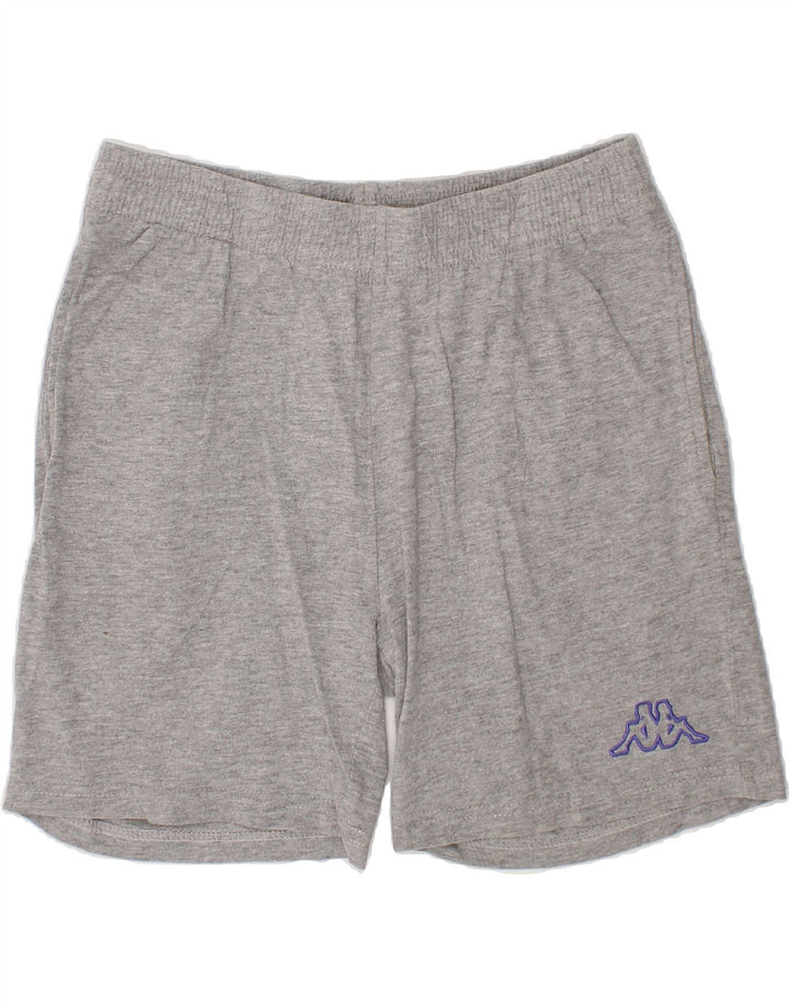 KAPPA Boys Sport Shorts 7-8 Years Grey Cotton Vintage Kappa and Second-Hand Kappa from Messina Hembry 