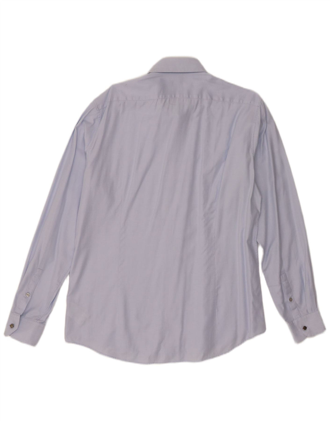 Calvin Klein Herre Fitted Shirt Størrelse 42 16 1/2 Large Blue Cotton