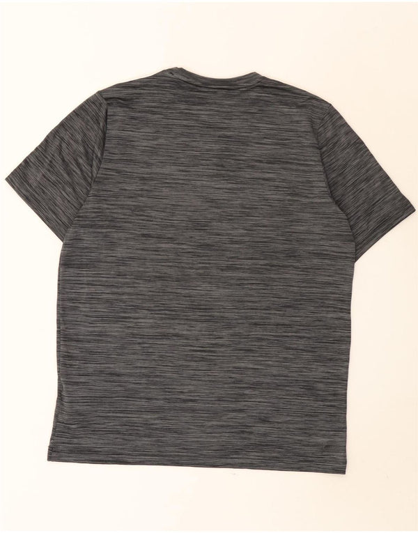 Adidas Herre Aeroready T-Shirt Top Medium Grey Flecked Polyester