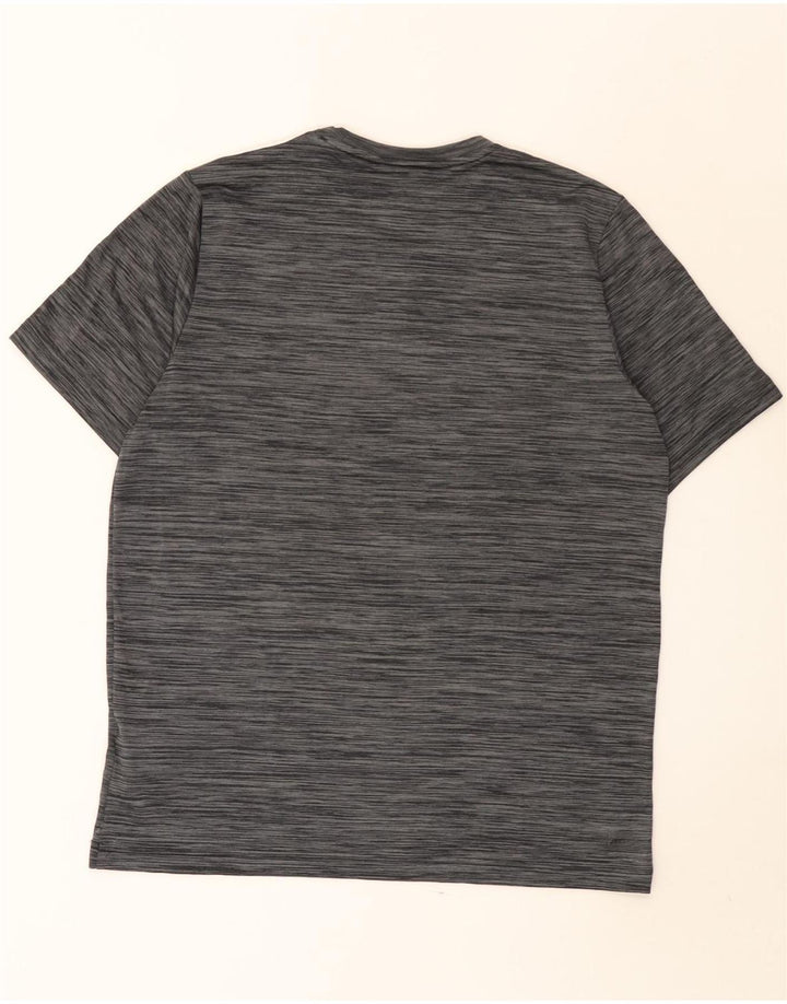Adidas Herre Aeroready T-Shirt Top Medium Grey Flecked Polyester