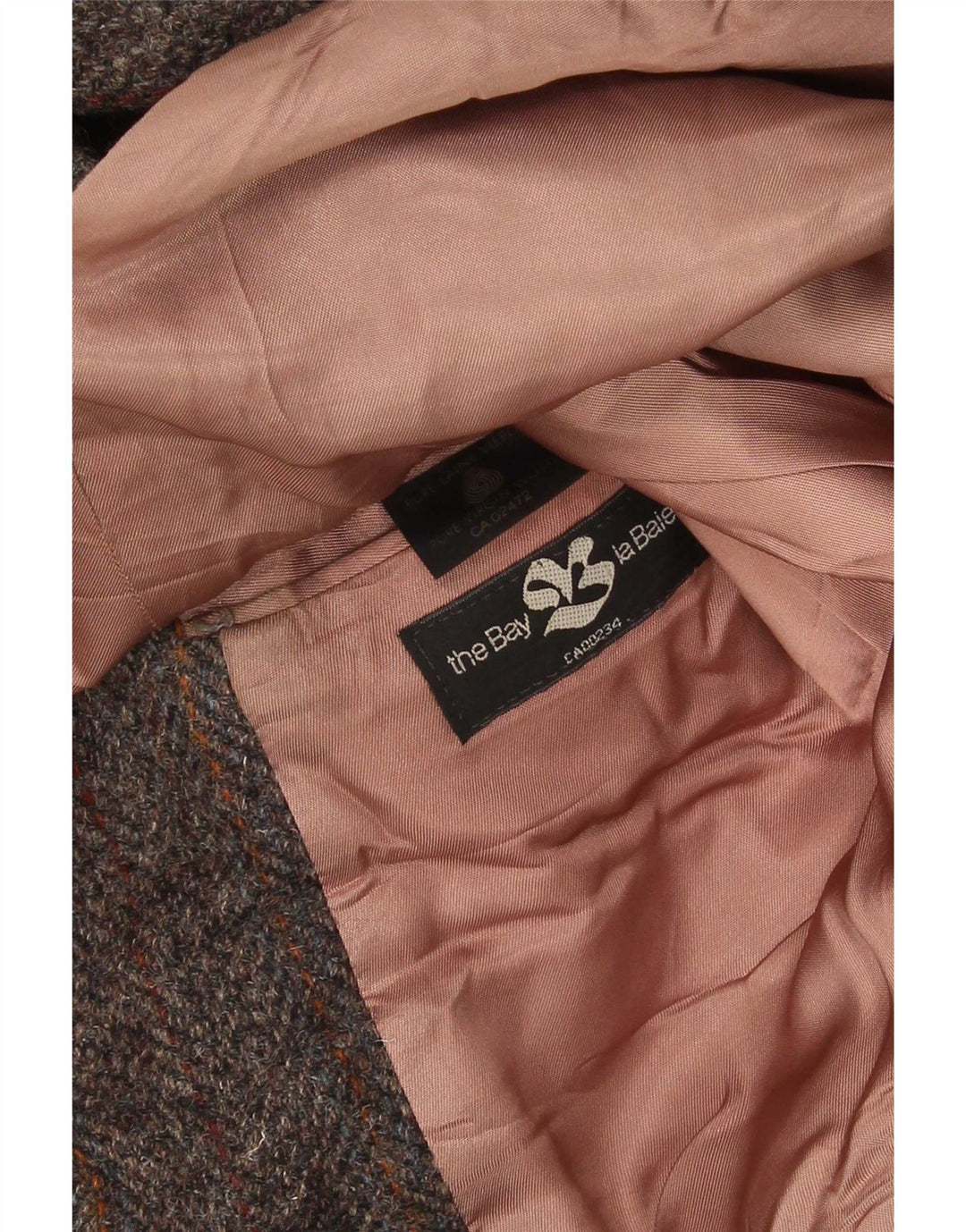 Vintage Herre 2-knaps blazerjakke UK 38 Medium Brun Ternet Virgin Wool
