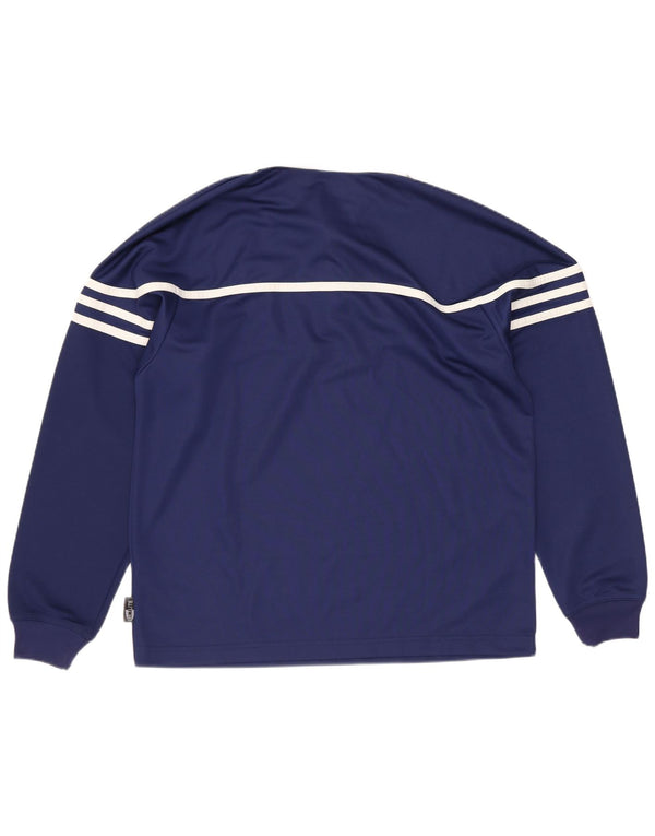 Adidas drenge langærmet rugby polo shirt 13-14 år marineblå farveblok