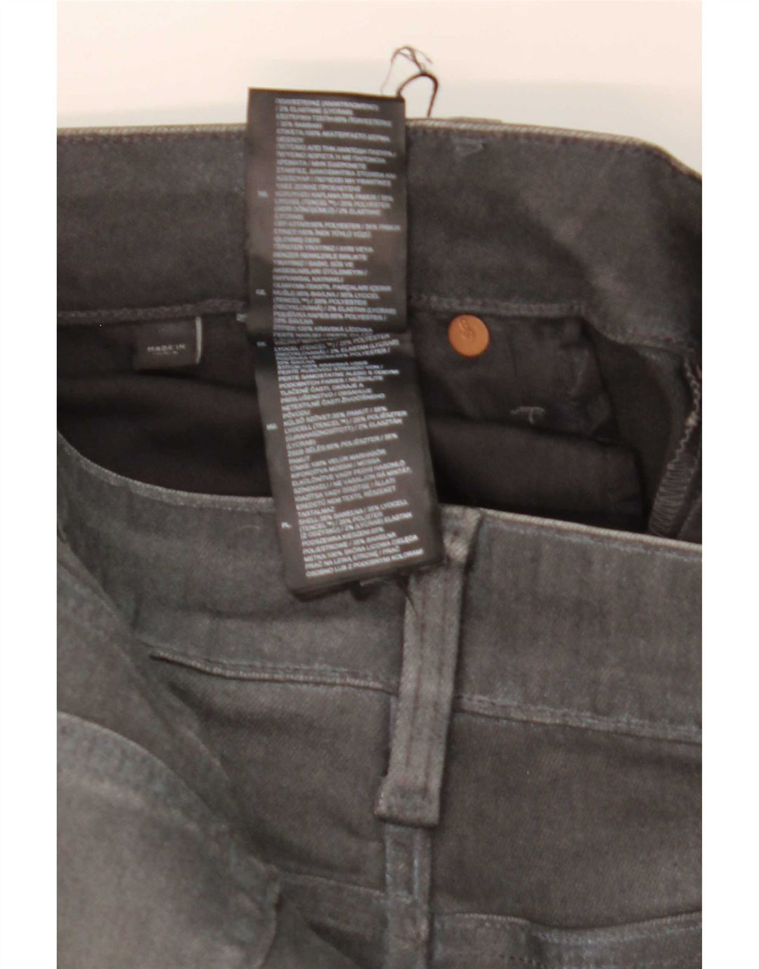 G-Star Slim Jeans til mænd W38 L32 Grå bomuld