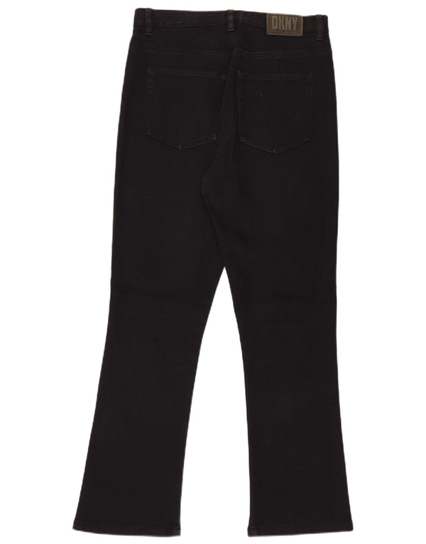DKNY Dame Bootcut Jeans US 10 Large W30 L30 Black Bomuld
