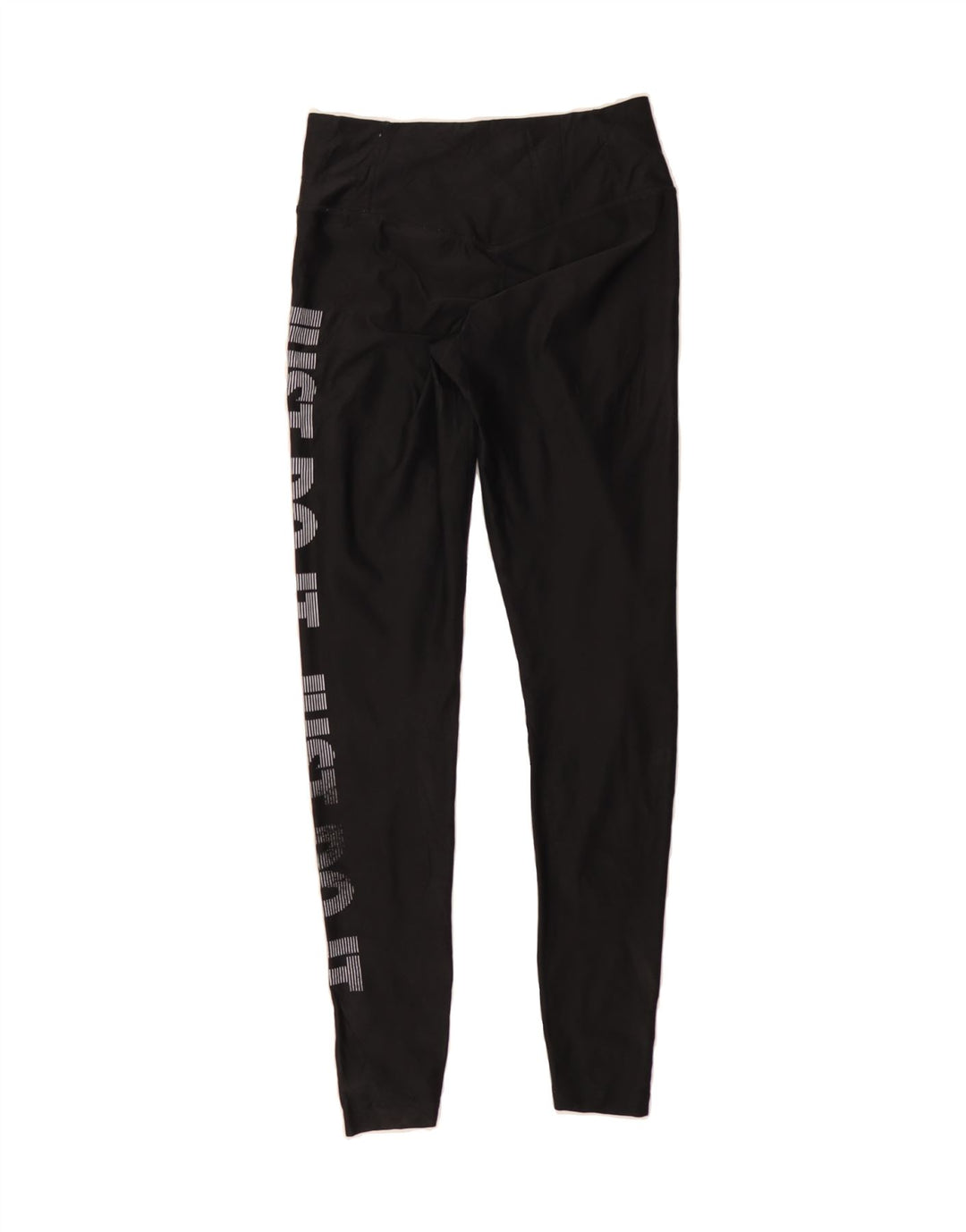 NIKE Womens Dri Fit Graphic Leggings UK 12 Medium  Black Polyester Vintage Nike and Second-Hand Nike from Messina Hembry 