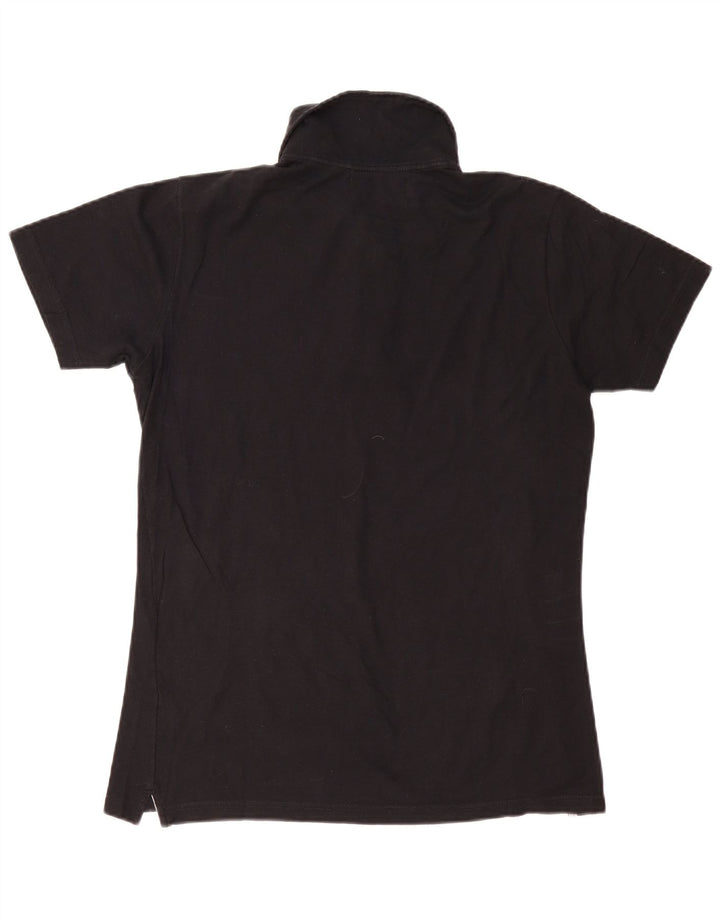 Rifle Herre poloshirt Stor sort bomuld