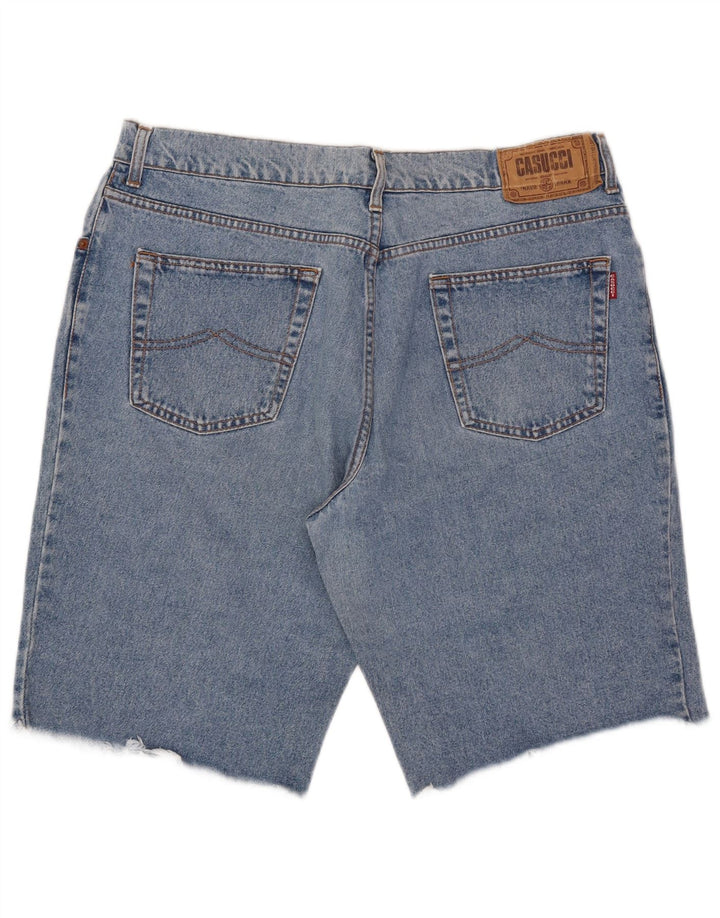Casucci Herre Denim Shorts W36 Stor Blå Bomuld