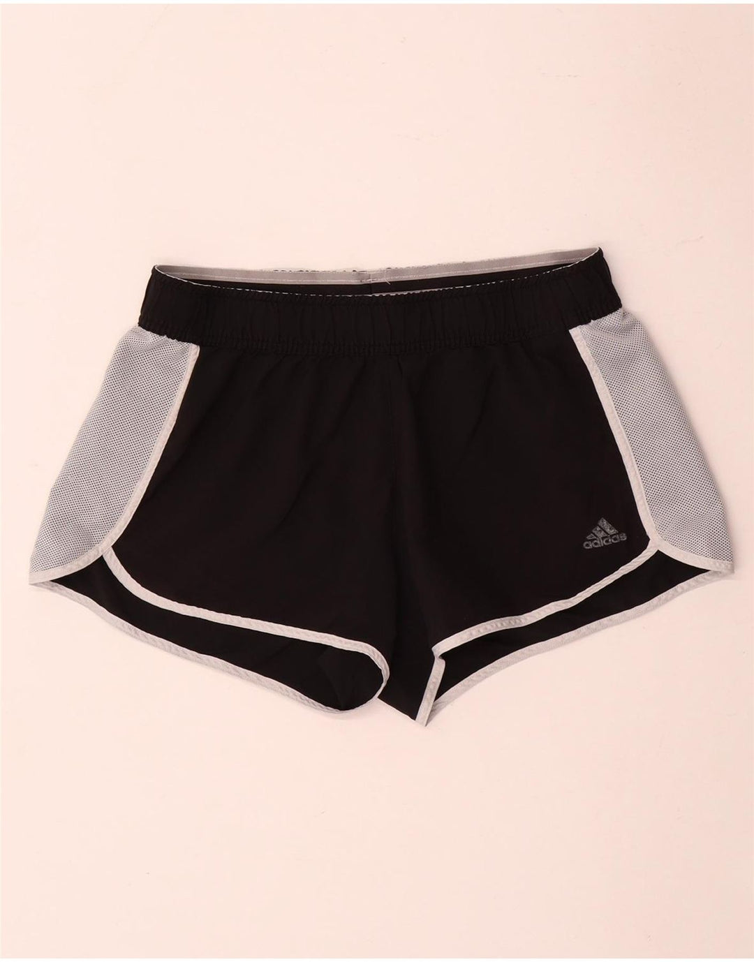 Adidas Sportsshorts til kvinder UK 14 Medium Sort Colourblock Polyester