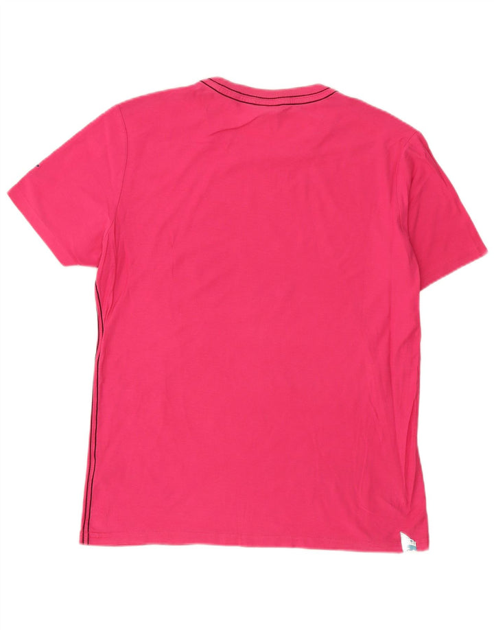 Puma Herre grafisk T-shirt Top Medium Pink Bomuld