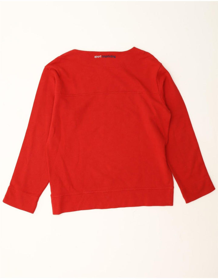 Playlife Dame Sweatshirt Jumper UK 14 Medium Rød Bomuld
