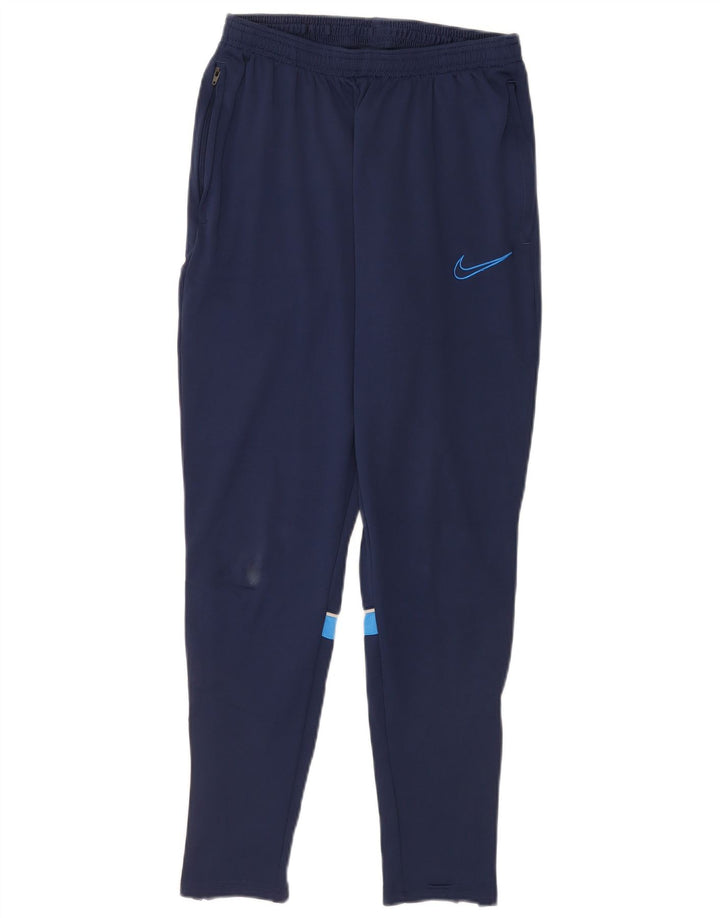 Nike Herre Dri Fit træningsdragt Bukser Medium Navy Blue Colourblock Polyester