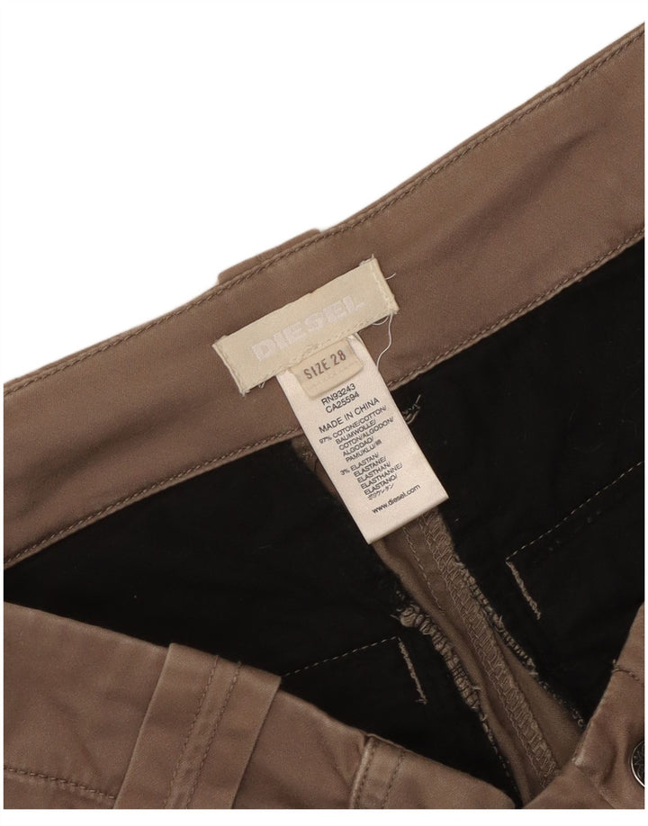 Diesel Dame Slim Cargo Bukser W28 L33 Brun Bomuld