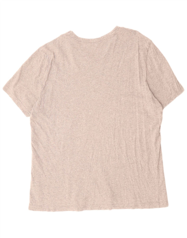 REEBOK Herre Klassisk Grafisk T-Shirt Top XL Grå Bomuld