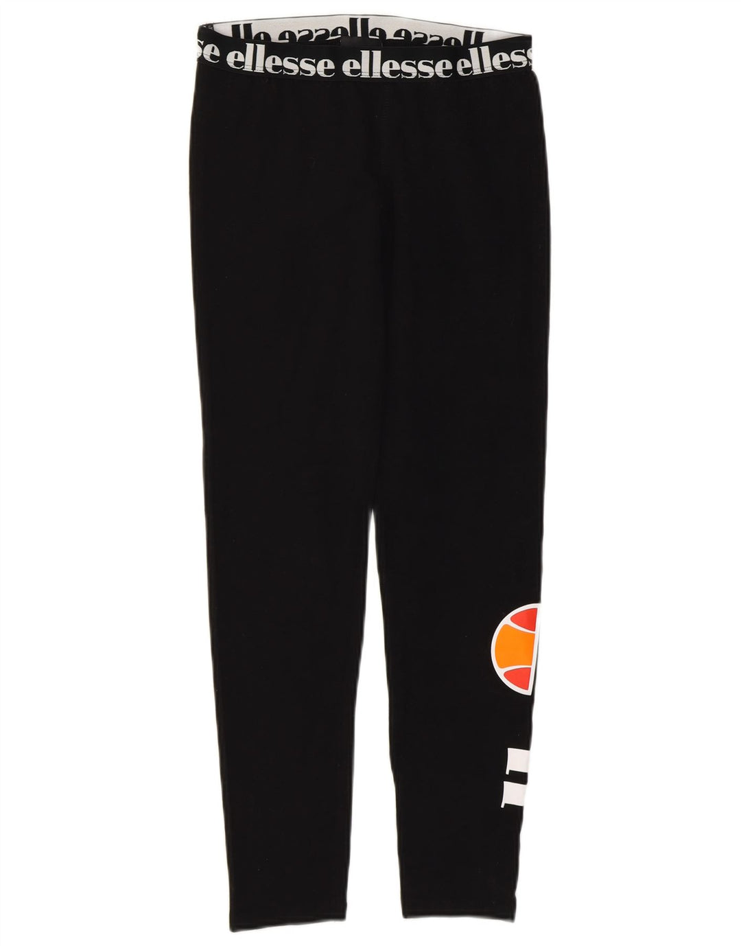 Ellesse Womens Grafiske Leggings UK 4 XS Sort