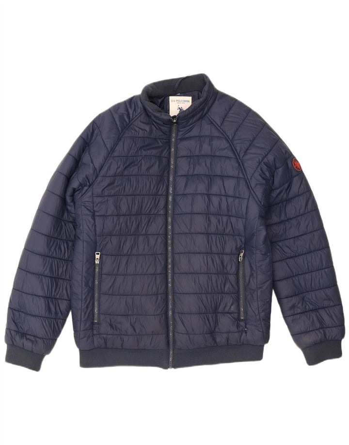 U.S. Polo Assn. Herre polstret jakke UK 38 Medium Navy Blue Nylon