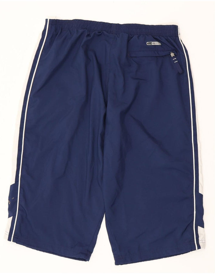 PUMA Herre Bermuda Sportshorts Large Navy Blue Colourblock Polyester