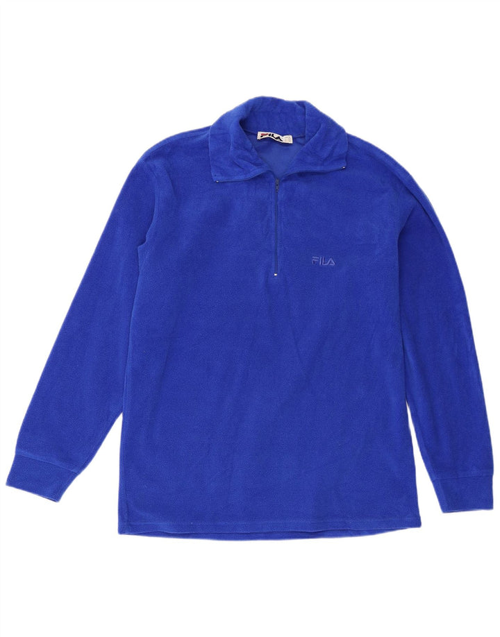 Fila Herre lynlås hals Fleece Jumper Medium Blå Polyester