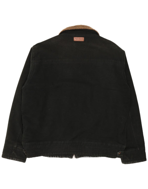 Marlboro Classics Bomberjakke til mænd UK 46 3XL Grøn Bomuld