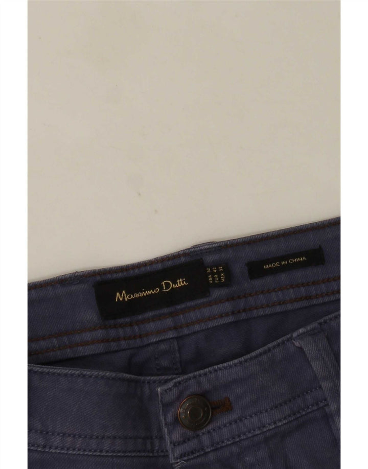 Massimo Dutti Herre Straight Jeans EU 42 Large W32 L30 Navy Blue