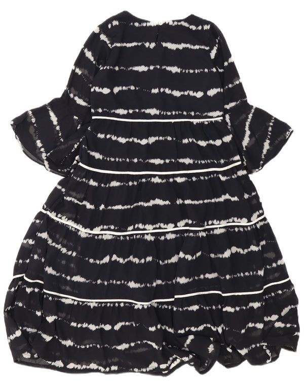 Polka Dots damekjole med 3/4 ærmer EU 34 XS marineblå stribet