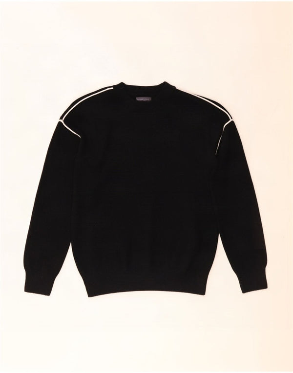 Marks & Spencer Dame Boat Neck Jumper Sweater UK 10 Small Black