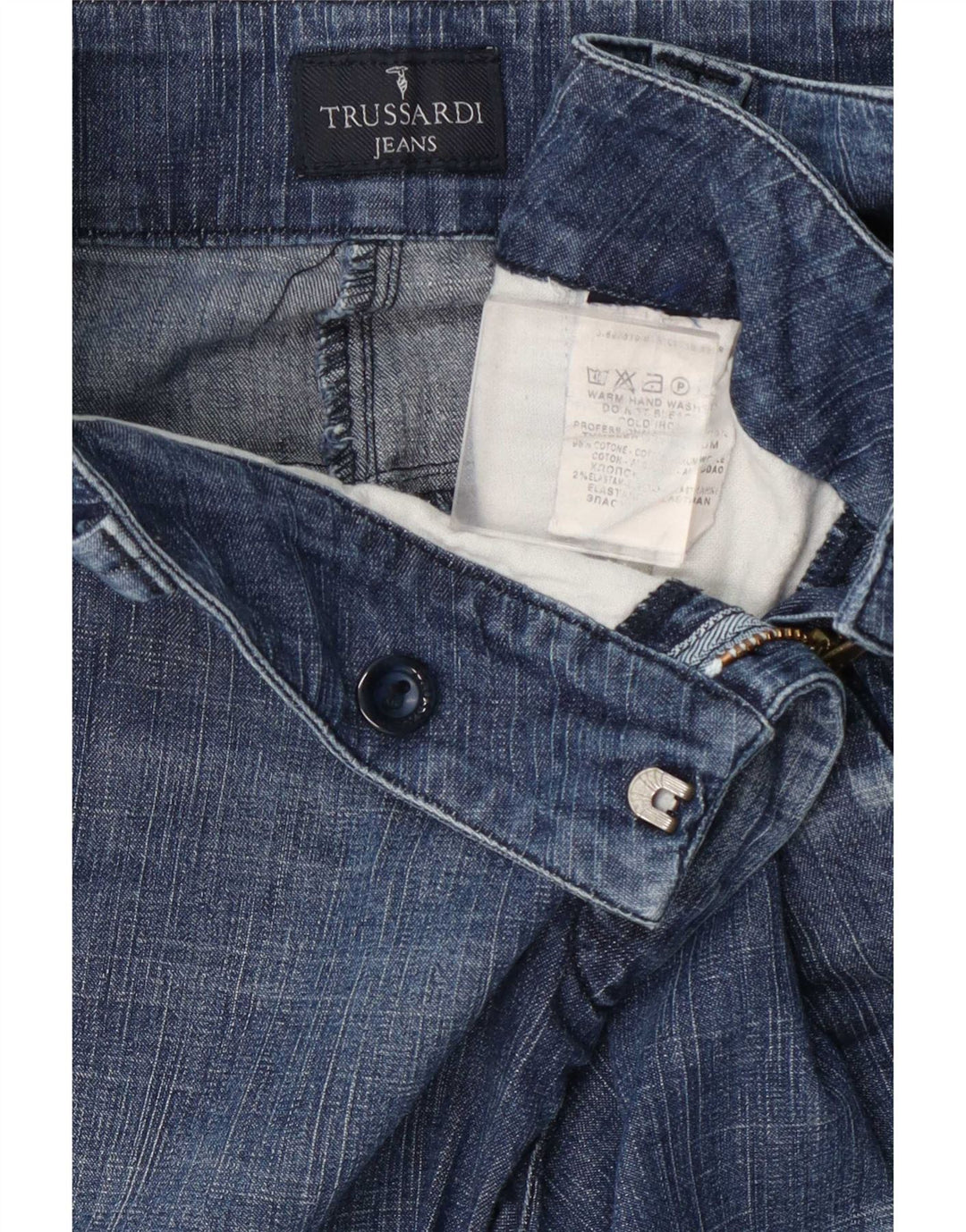 Trussardi løse jeans til kvinder W30 L31 blå bomuld