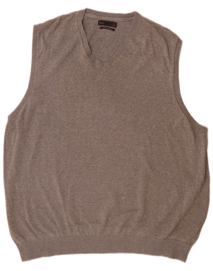 Marks & Spencer Herrevest Tank Top 2XL Grå Bomuld