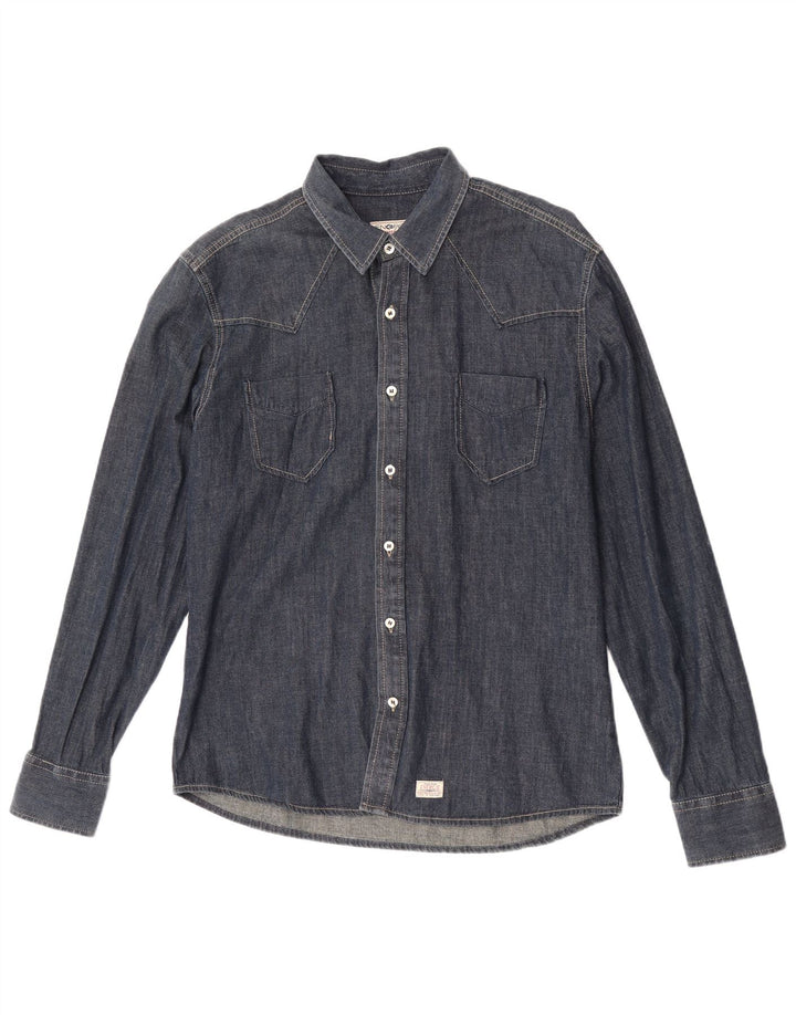 Energie Herre Denim Shirt XL Blå Bomuld