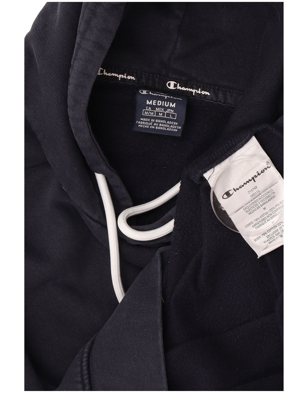 Champion Herre hættetrøje Jumper Medium Marineblå Bomuld
