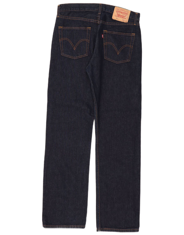 LEVI'S Herre 751 Straight Jeans W32 L32 Marineblå Bomuld