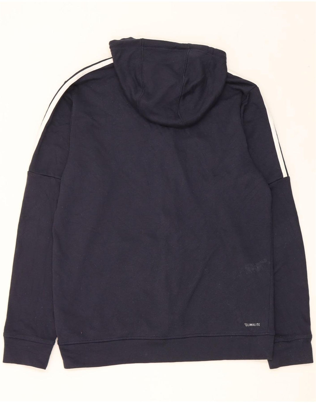 Adidas Climalite hættetrøje med lynlås til mænd mellem marineblå polyester