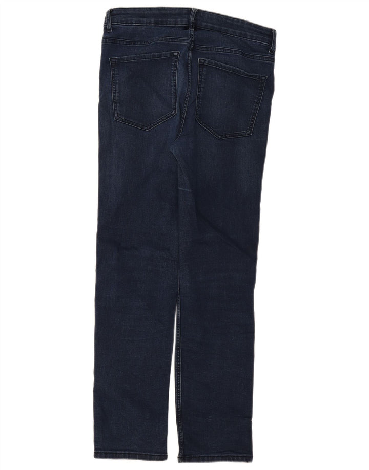 Marks & Spencer Lige jeans til kvinder UK 12 Medium W30 L28 Marineblå
