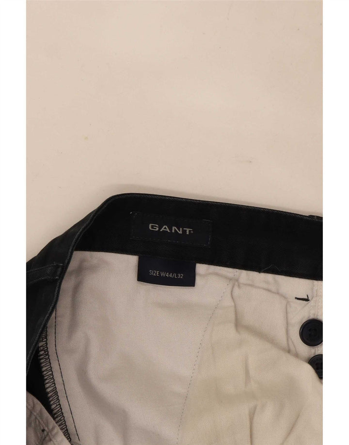 Gant Straight Chino Bukser til mænd W44 L32 Sort