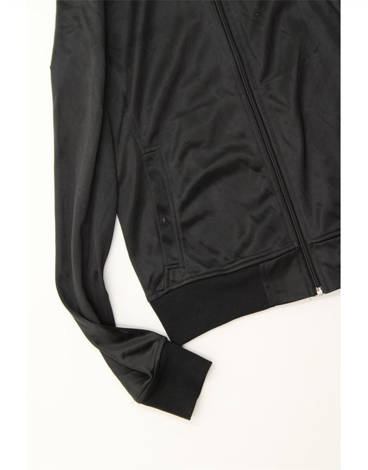 DIADORA Womens Tracksuit Top Jacket UK 14 Medium Black Polyester Vintage Diadora and Second-Hand Diadora from Messina Hembry 