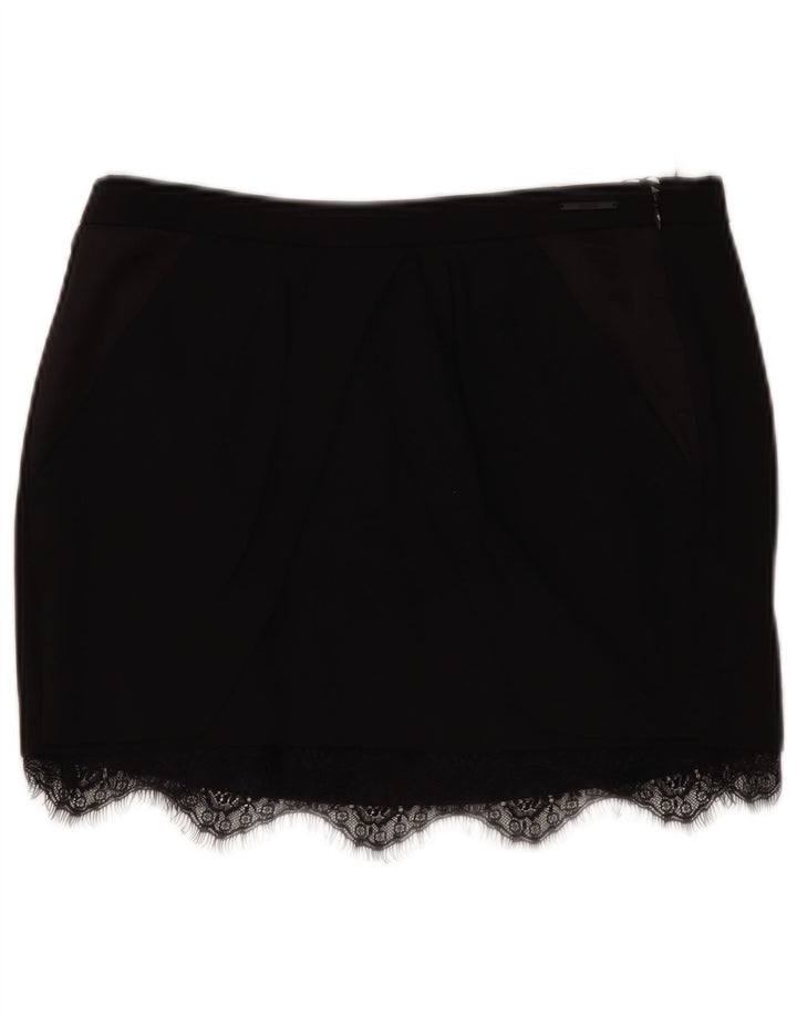 Guess Low Waist Mini-nederdel til kvinder W29 Medium Black Lyocell