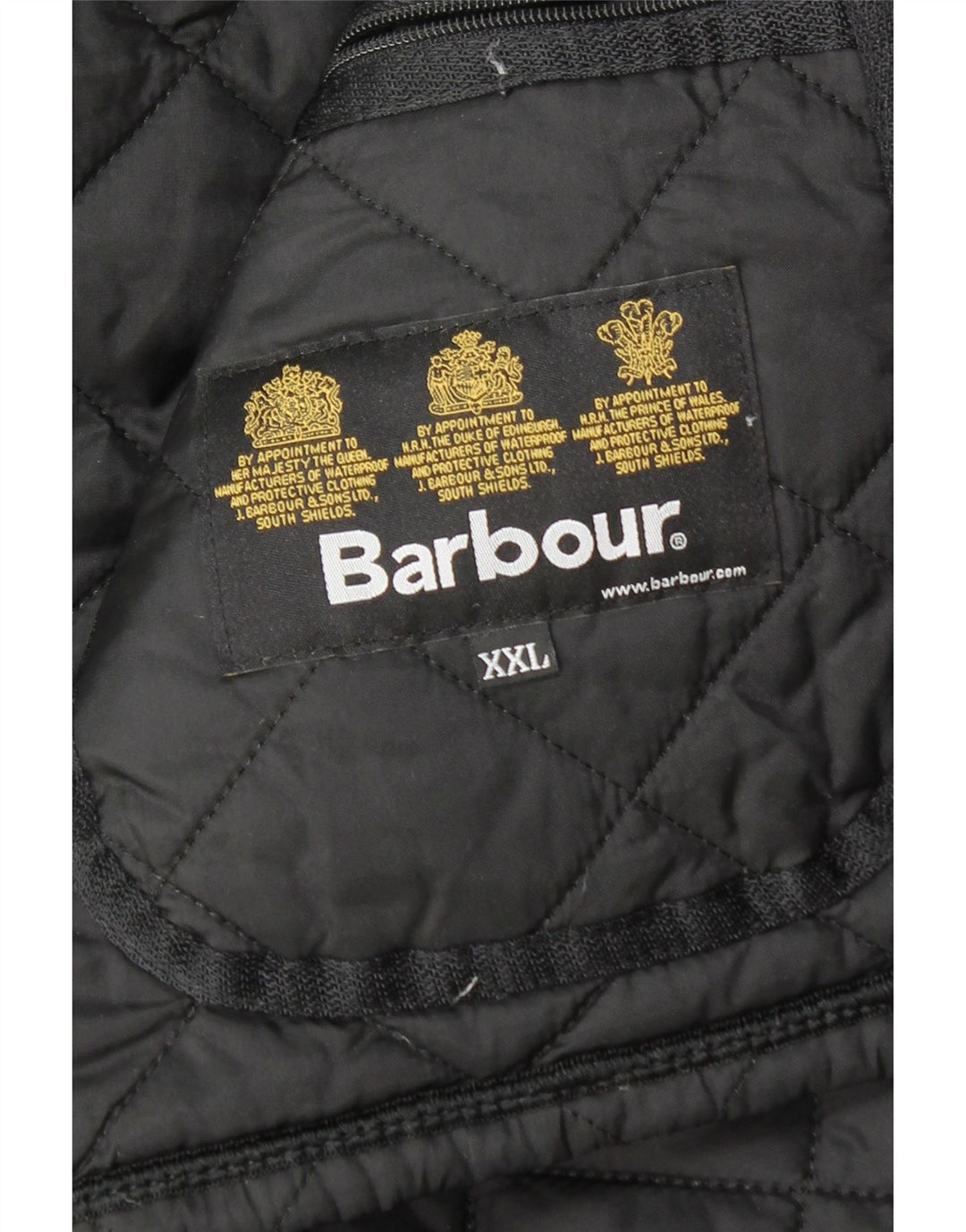 BARBOUR Quiltet jakke til kvinder UK 20 2XL Sort polyamid