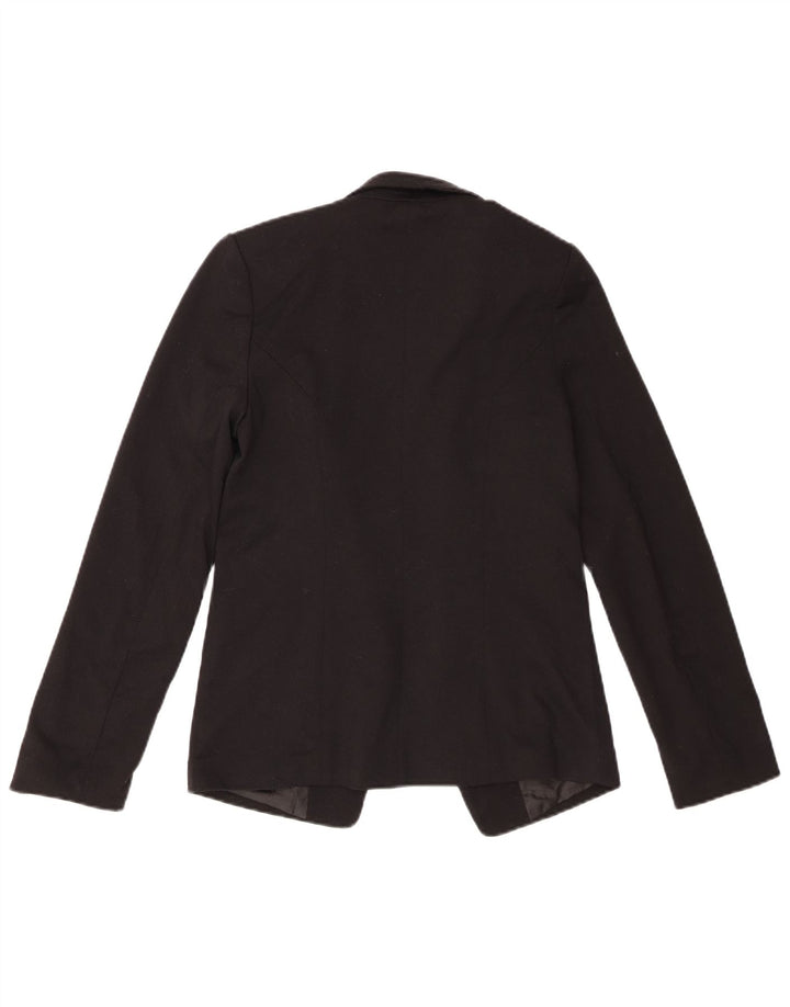 Oasis Womens Open Blazer Jacket UK 8 Small Black Polyester