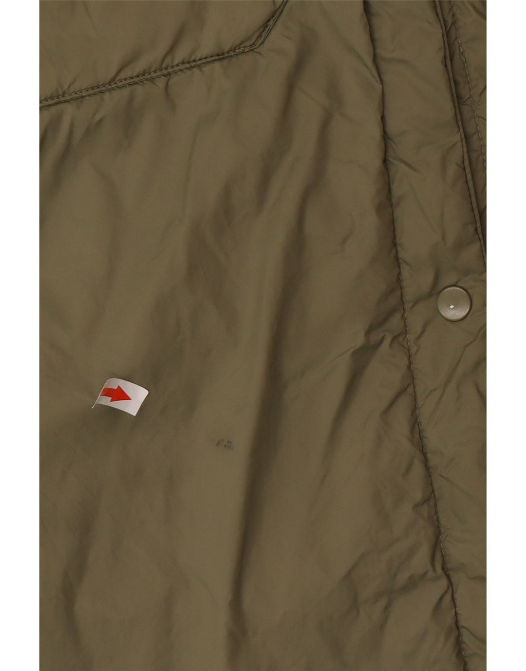 Zara Dame Oversized Windbreaker Coat UK 16 Stor Khaki Polyamid