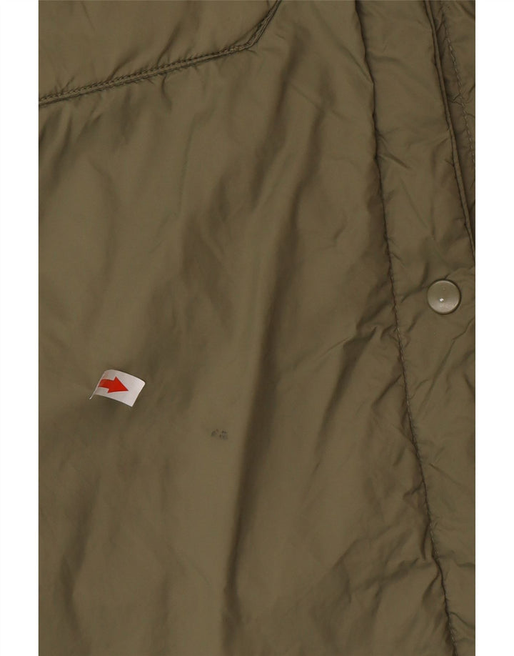 Zara Dame Oversized Windbreaker Coat UK 16 Stor Khaki Polyamid